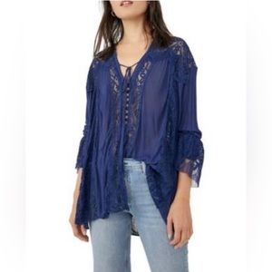 Free People Women's Georgia Lace Tunic Top